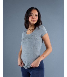 Camiseta Shanti de Manga Corta Eco y Deportiva para Yoga – Sostenible y Confortable