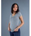 Camiseta Shanti de Manga Corta Eco y Deportiva para Yoga – Sostenible y Confortable