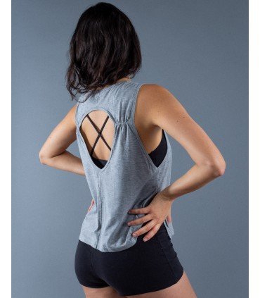 Camiseta Luz Vegana Deportiva para Yoga – Sostenible y Biodegradable