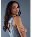 Camiseta Luz Vegana Deportiva para Yoga – Sostenible y Biodegradable