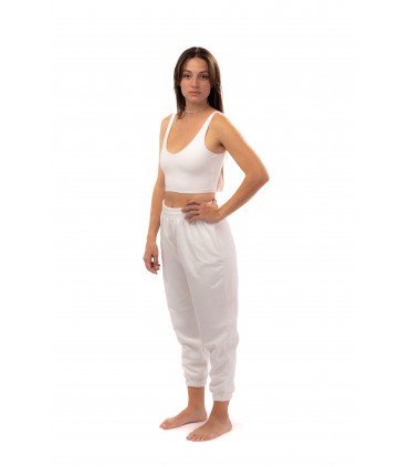 Pantalón Largo Eco Cloud – Blanco, Cómodo y Atemporal