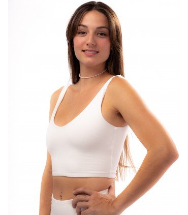 La Vie en Blanc Long Top – White Softness for Conscious Living