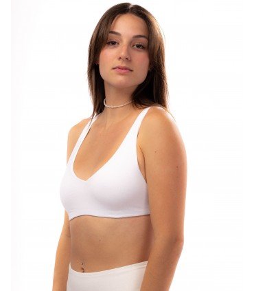 Top Cruzado Eco La Vie en Blanc – Suavidad y Belleza Natural